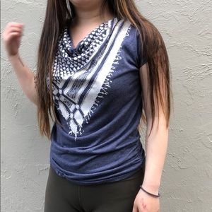 Scarf Print Top